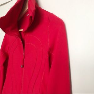 Lululemon In Stride Full Zip Jacket Currant Red 4